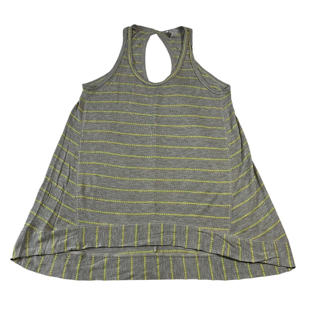Women's Scoop Neck Sleeveless Stripe Knit Tank Top Size XS Casual Y2K Summer